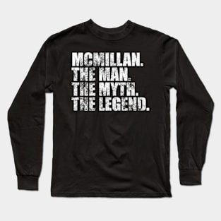 Mcmillan Legend Mcmillan Family name Mcmillan last Name Mcmillan Surname Mcmillan Family Reunion Long Sleeve T-Shirt